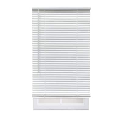 White Cordless Room Darkening Eco Mini Blinds with 1 in. Slats