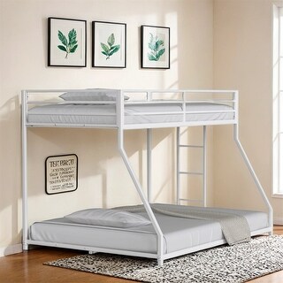 Sturdy Twin over Full Bunk Bed Metal for Kids and Adult,Low Profile