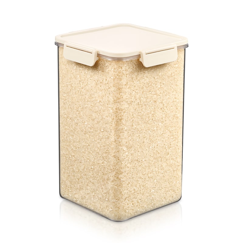 Sorbus Airtight Food Storage Container, Clear Stackable Canister for Pantry, Rice, Pasta, Cereal & Snacks
