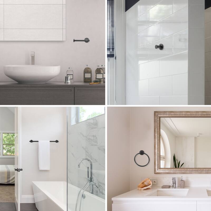 Bellevue 3 Light 24" Wide Bathroom Vanity Light with Black Shades