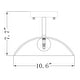 preview thumbnail 6 of 13, Lusteria 1-Light Iron Farmhouse Semi Flush Mount Ceiling Light
