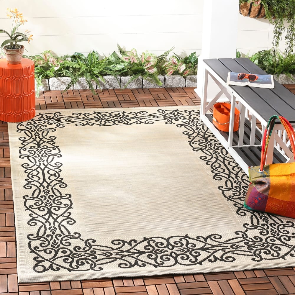 SAFAVIEH Courtyard Ikerne Waterproof Patio Backyard Rug