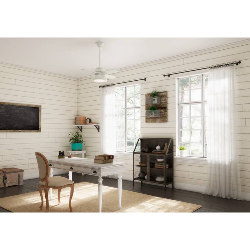 Hunter 36" Loki Ceiling Fan with LED Light - Bedrooms, Home Office, Laundry - Rustic, Farmhouse