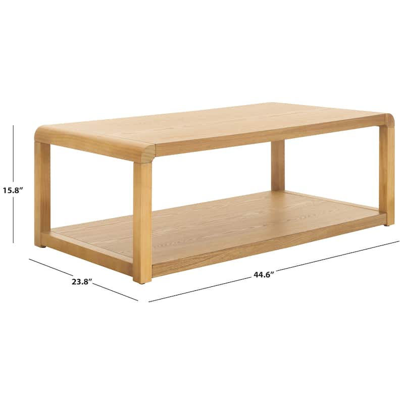 SAFAVIEH Home Omara 2 Tier Coffee Table - 45"W x 24"D x 16"H