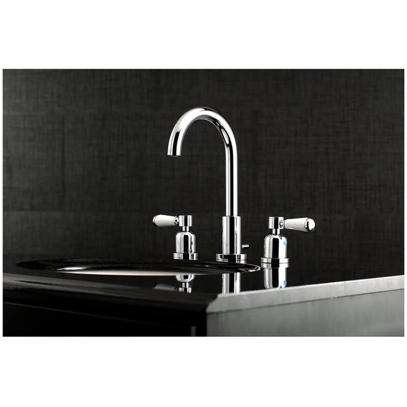 Kingston Brass Paris 1.2 GPM Deck Mounted Widespread Bathroom Faucet