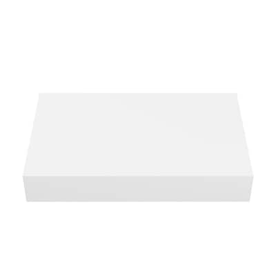 Monaco 36" Floating Bathroom Shelf In Glossy White (Sm-Vs252) - 35.125" x 21.8125" x 3.1875"