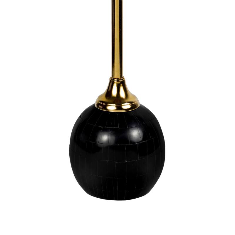 Blanche 26" Metal/Resin Mosaic Pedestal Drink Table, by JONATHAN Y