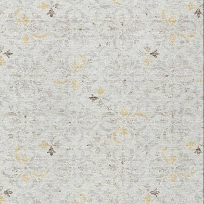 HomeRoots Floral Transitional Rectangle Outdoor Rug