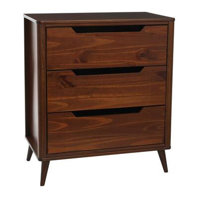 Solid Wood Dresser Chest of 3 Drawers