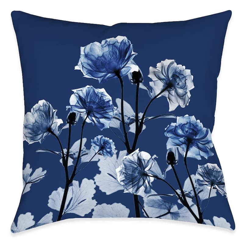 Bloomed Indigo X-Ray Indoor Pillow - Bed Bath & Beyond - 33821187