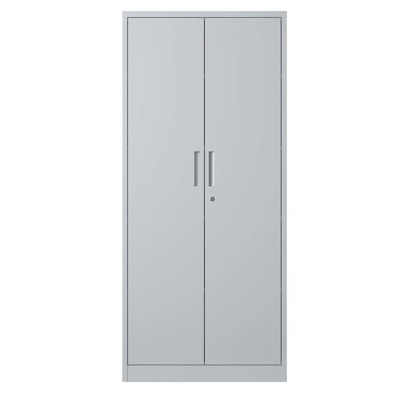 Lockable Tall Cabinet File Cabinet, Metal Garage Storage Cabinet, Tool Steel Cabinet with Adjustable Shelves