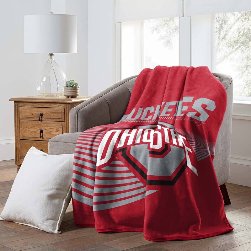 NCAA Ohio State Buckeyes 60" x 80" Raschel Throw Blanket