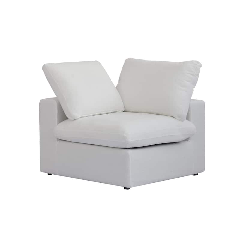 Modern V Shape Couches for Living Room, 6Seats Modular Convertible