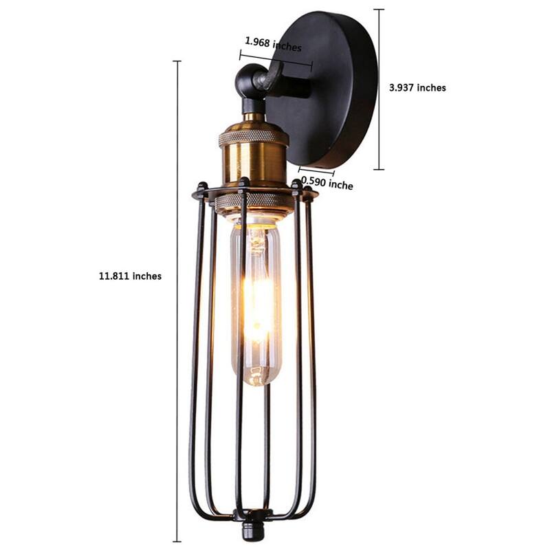 Cusp Barn Industrial Black Wall Sconces Vintage Farmhouse Wall Light Fixtures Indoor Wall Mounted Lamp for Living Room