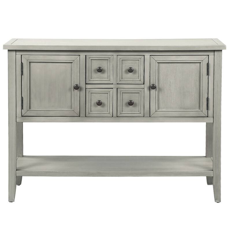 Modern Buffet Sideboard Console Table with Bottom Shelf