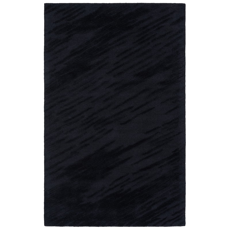SAFAVIEH Handmade Rodeo Drive Evgeniya Abstract Wool Rug - 6' x 9' - Black