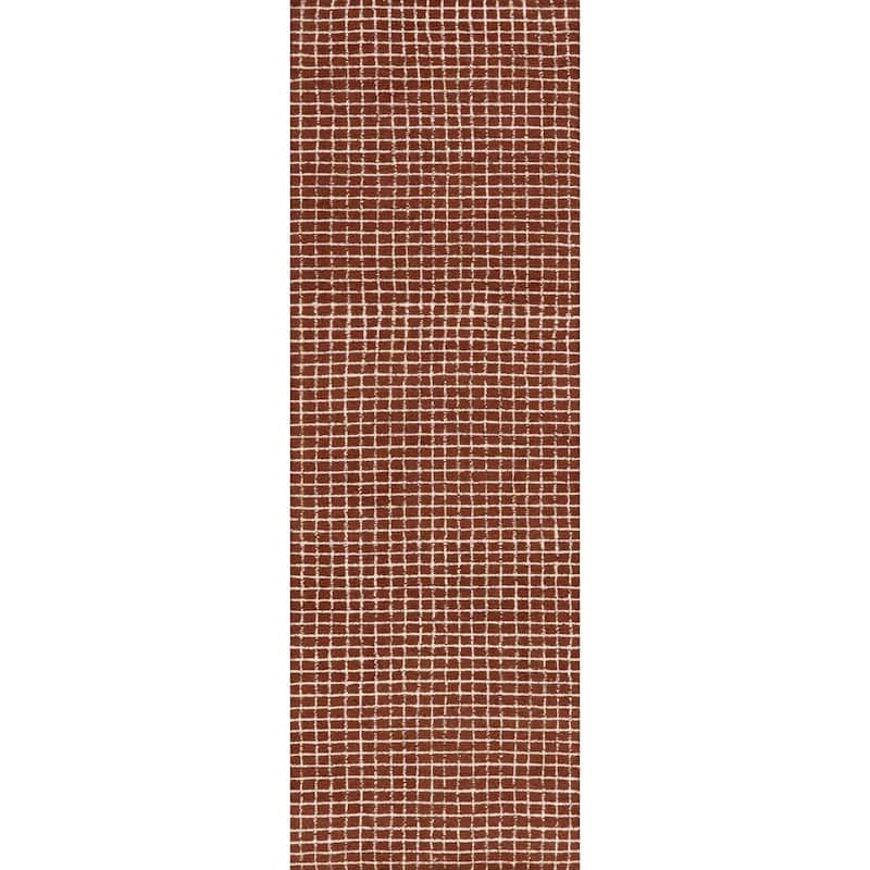 Nuloom Melrose Checked Wool Area Rug