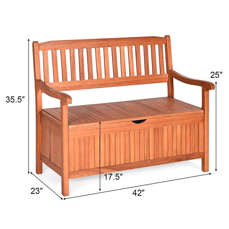 Multifunctional Bench with Large Storage Space & Spacious Seating