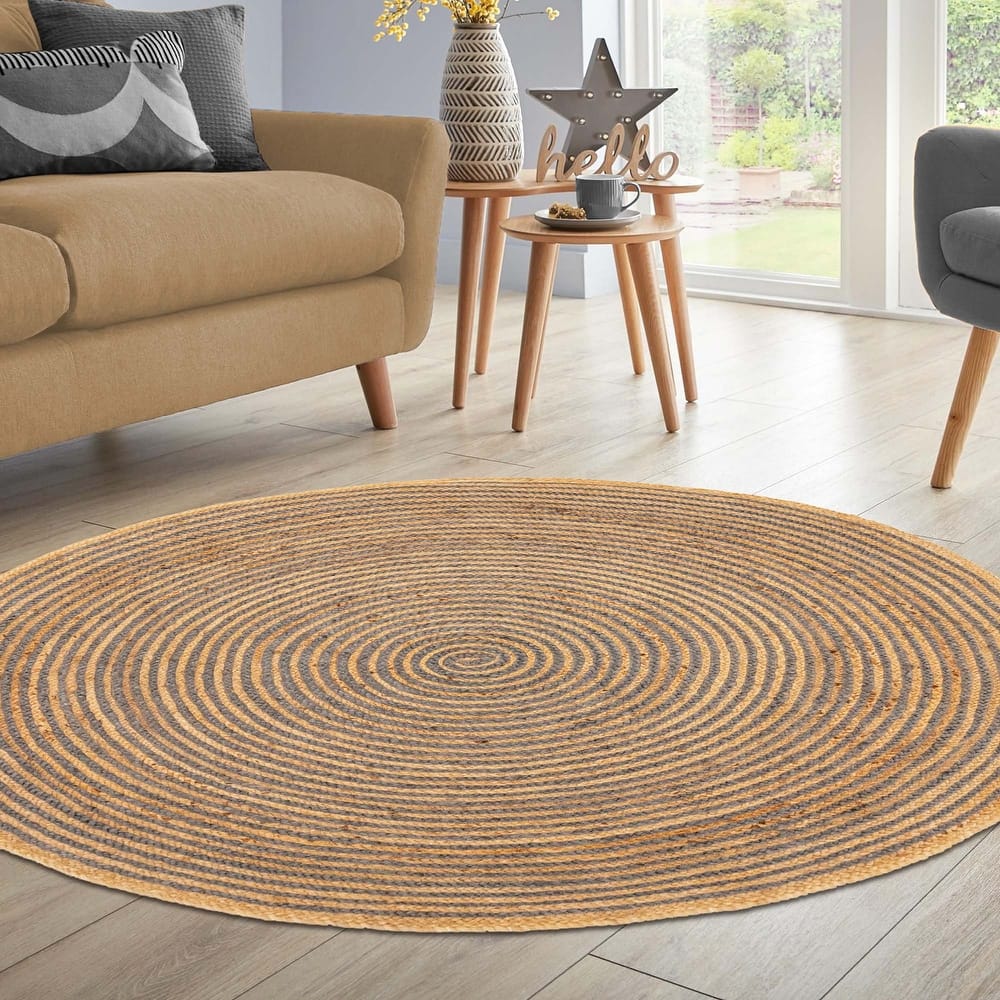 Superior Braided Jute Reversible Indoor/Outdoor Area Rug