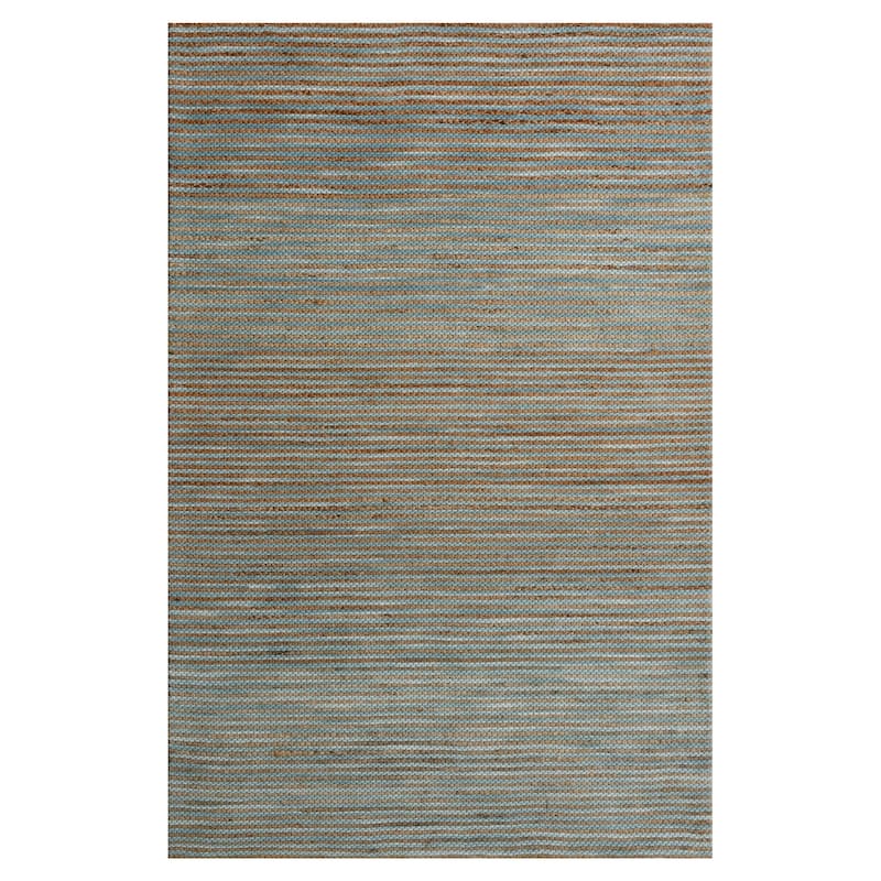Sevita Stripe Natural Jute and Wool Blend Indoor Area Rug
