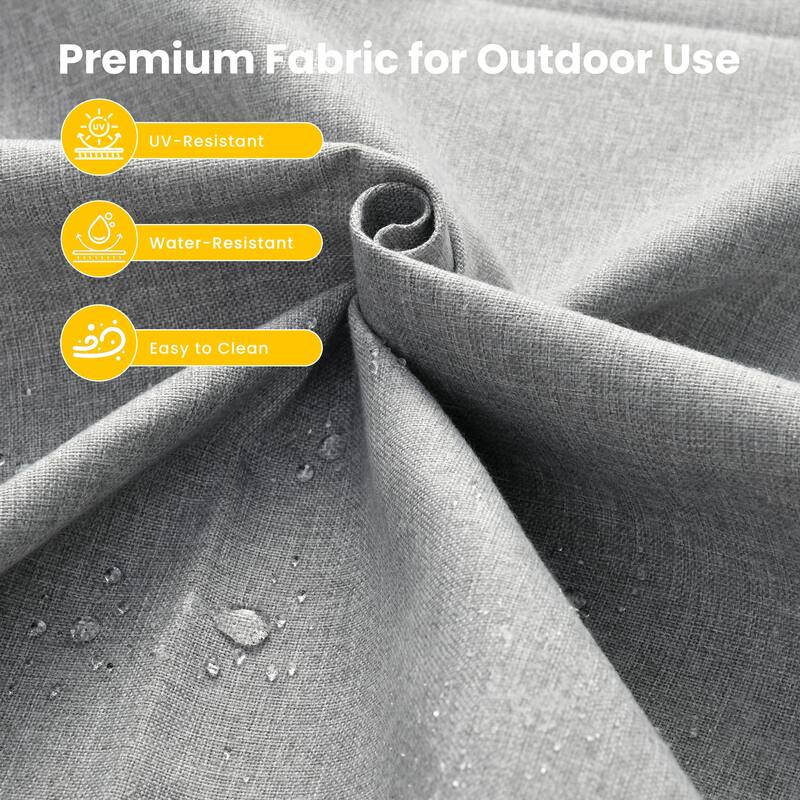 HOOOWOOO 11-piece Outdoor Patio Sofa Wicker Furniture Swivel Chair Set with 54" Fire Pit Table