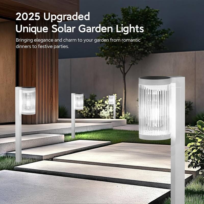 6-Pack Solar Garden Pathway Lights – Bright & Waterproof