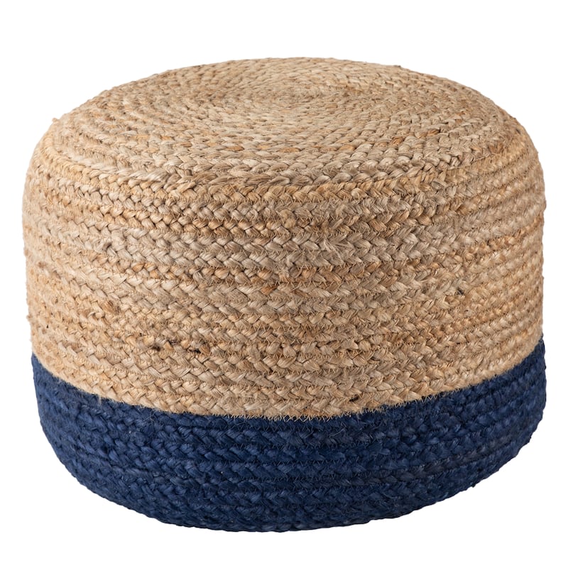 Sangam Round Jute Pouf