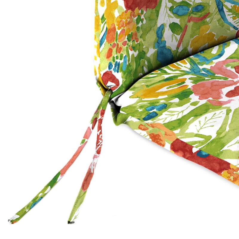 22" x 44" Outdoor Chair Cushion with Ties and Loop - 44'' L x 22'' W x 4'' H