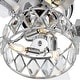 preview thumbnail 32 of 33, 52" Flush Mount 5-Blade Modern Crystal Indoor Ceiling Fan with Light Kit and Remote