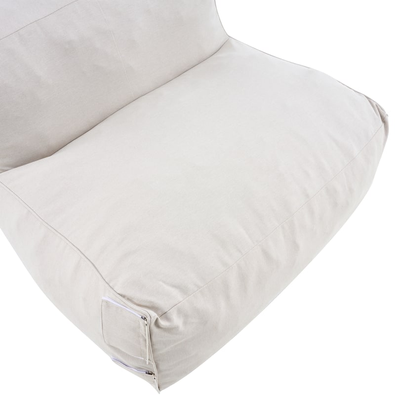 Christopher Knight Home - Nerissa Outdoor/Indoor Olefin Modular Bean Bag Armless Sofa Set with Shredded Foam Filled