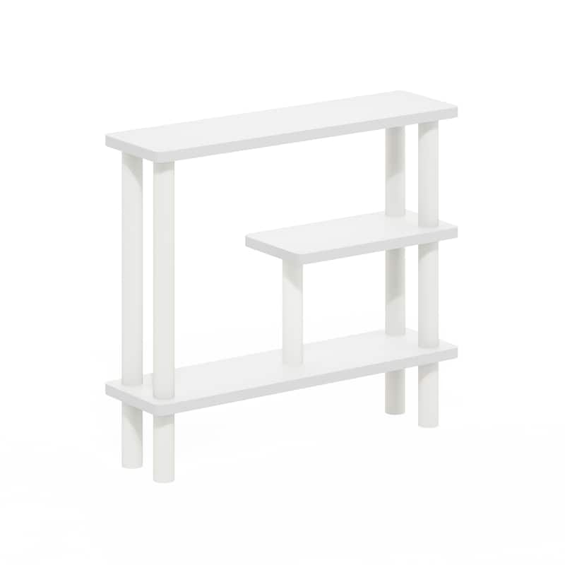 Furinno Turn-N-Tube Slim Space Saving Storage Rack - White