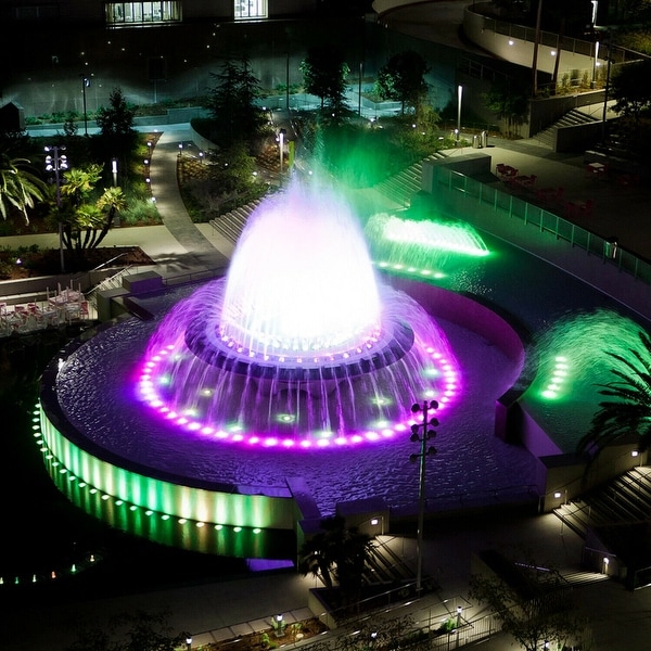 Set of 3 12 LED Underwater Pool Pond Fountain Lights Submersible Tree Deco 