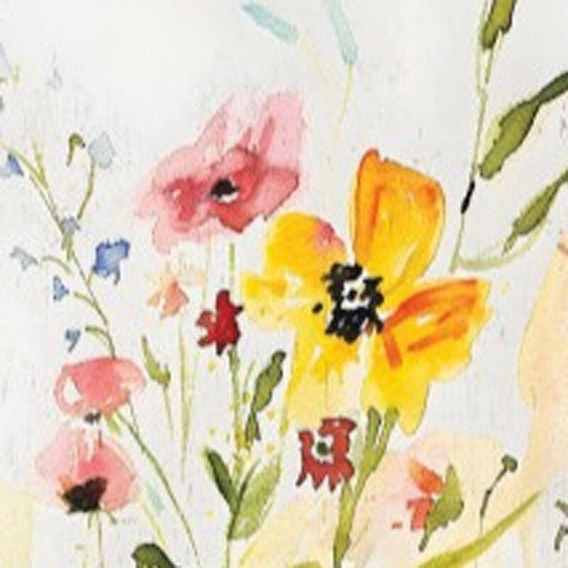 HomeRoots 30" Green Pink White And Yellow Solid Wood Floral Bouquet Garden Stake