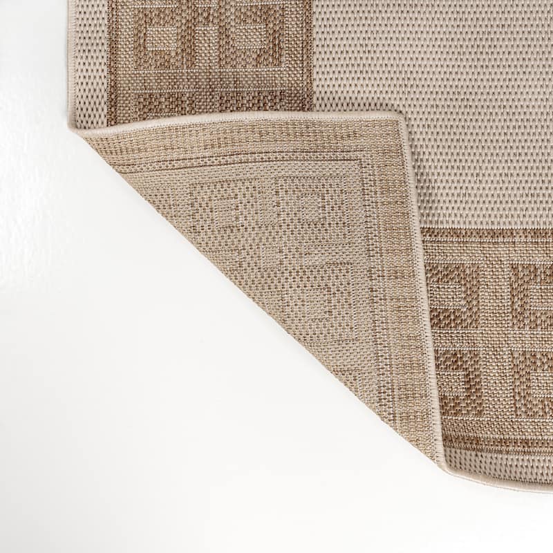 JONATHAN Y Alda Classic Geometric Border Indoor/Outdoor Area Rug