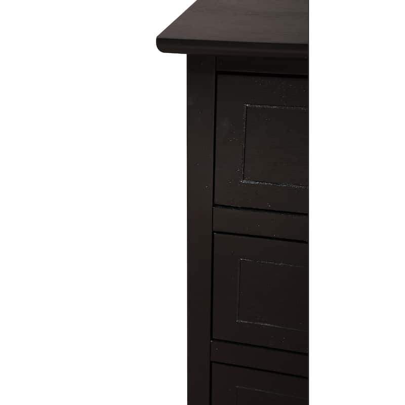 Daniel 3-drawer Transitional Wooden Nightstand