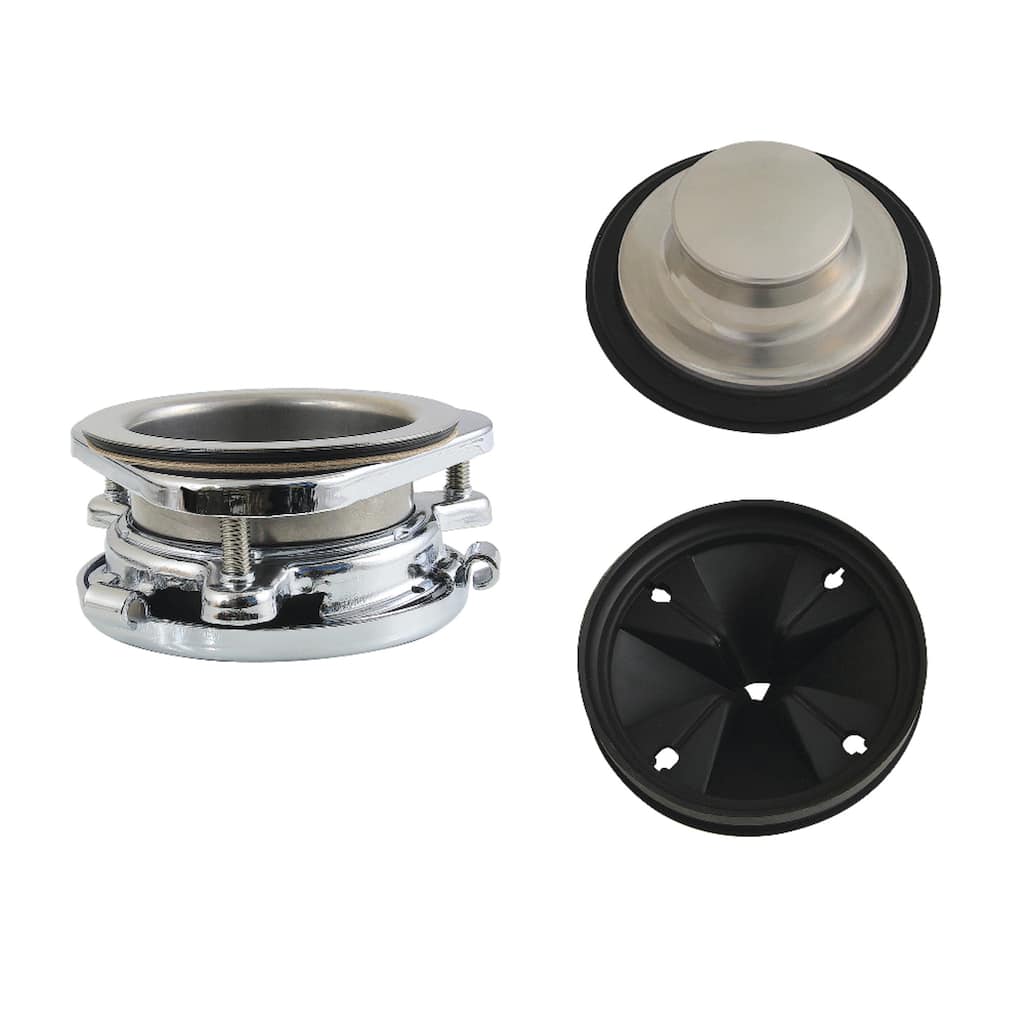 Kingston Brass KDK4201 Made to Match 3-Bolt Garbage Disposal Mount Assembly, Polished Stainless Steel/Polished Chrome