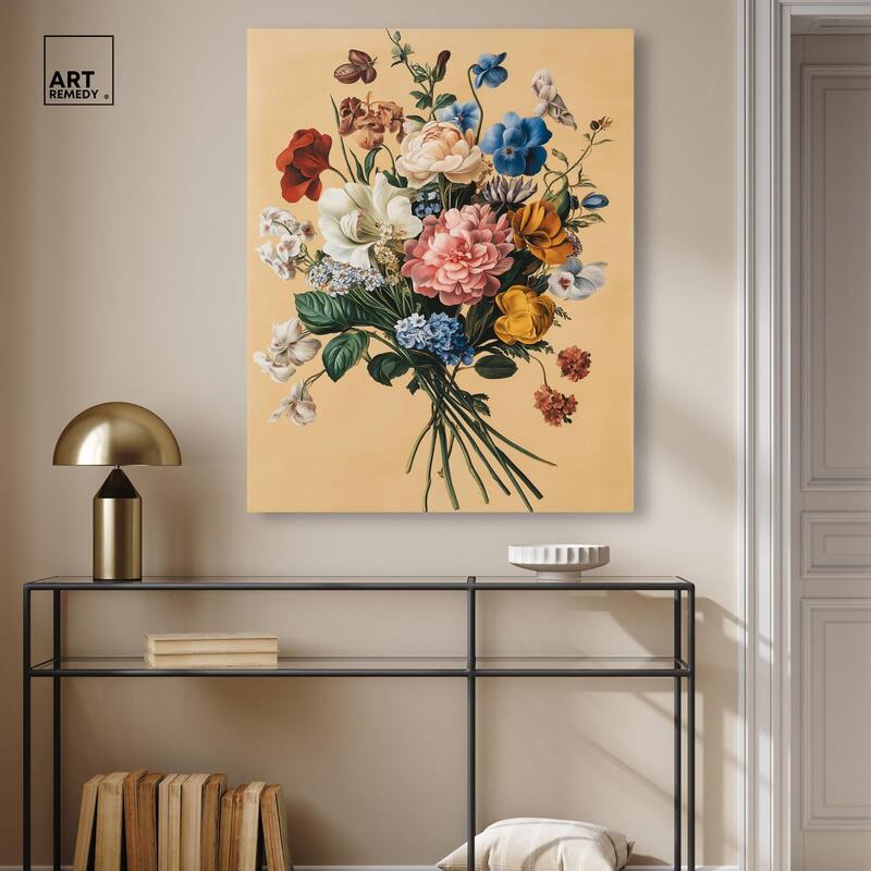 Floral Fiesta Canvas by Art Remedy, Gallery Wrapped