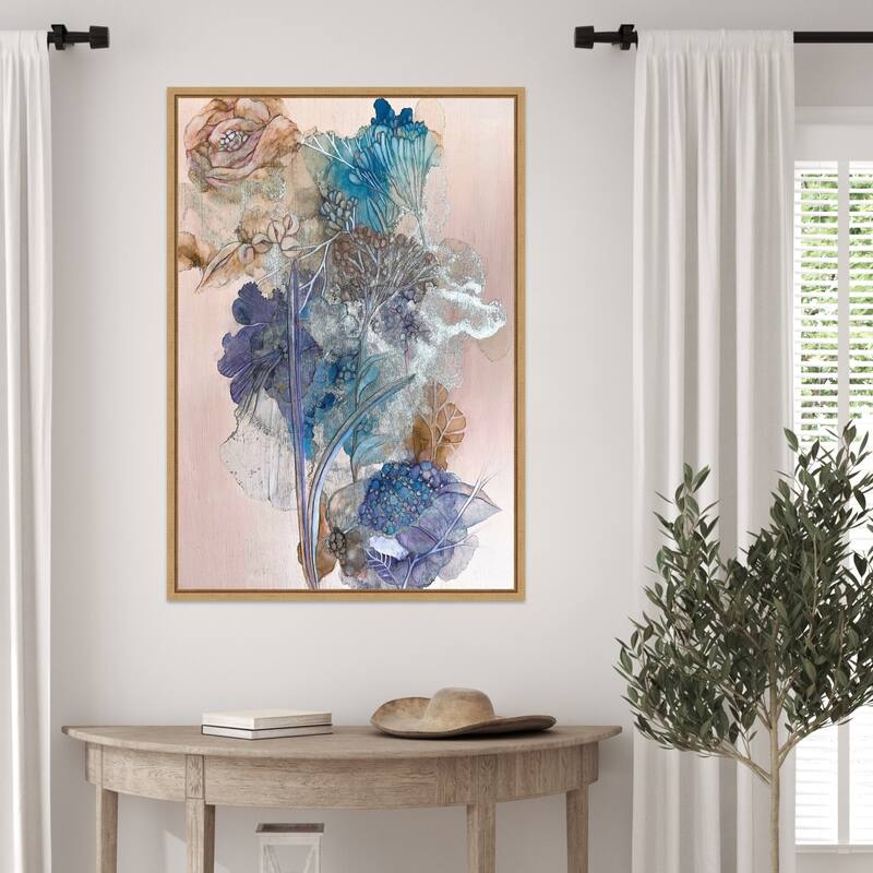 Keeping a Secret All To Herself by Mishel Schwartz Framed Canvas Wall Art Print