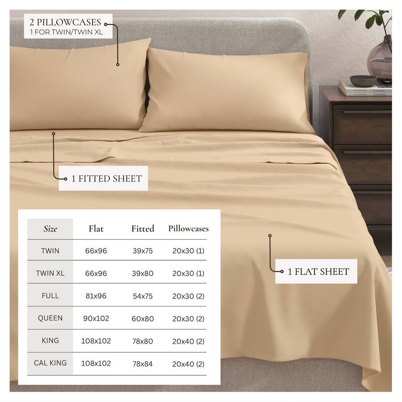 Linery & Co. Heathered Melange Cotton Jersey Knit Sheet Set
