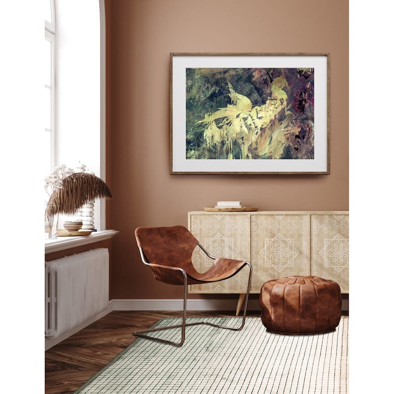 ECARPETGALLERY Hand Loomed Elysian Brown, Green Viscose Rug - 6'8 x 9'5