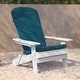 preview thumbnail 28 of 44, Indoor/Outdoor Folding Adirondack Chairs with Cushions - Set of 2 - 30.25"W x 34"D x 37"H
