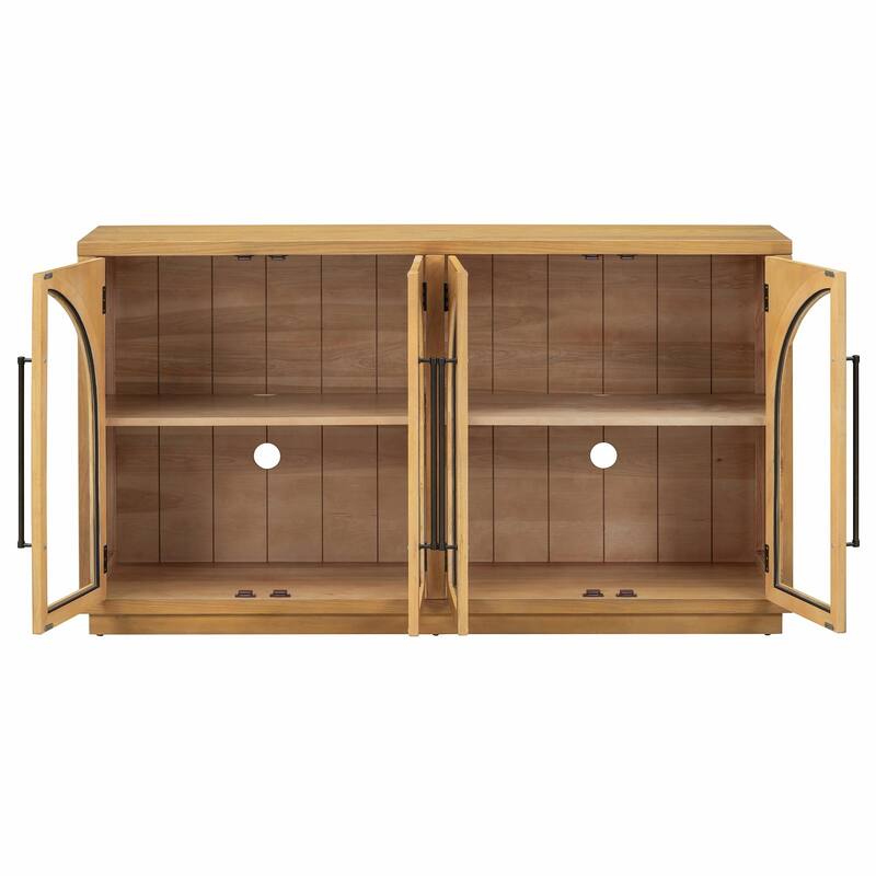 Retro 4-Door Large Storage Sideboard