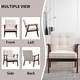 preview thumbnail 7 of 24, Ebello Mid-Century Modern Upholstered Leather Accent Chair with Solid Wood Frame