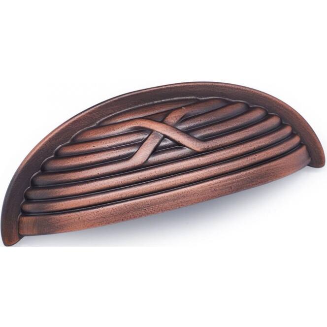 RK International CF 956 Lines and Crosses 3" Center to Center Solid - Distressed Copper