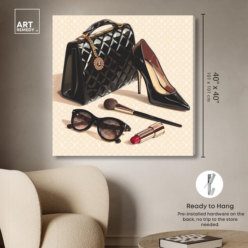 Simple Glam Collection Canvas by Art Remedy, Gallery Wrapped