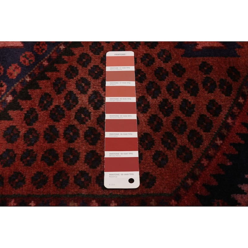 ECARPETGALLERY Hand-knotted Andelz Red Wool Rug - 3'7 x 6'6