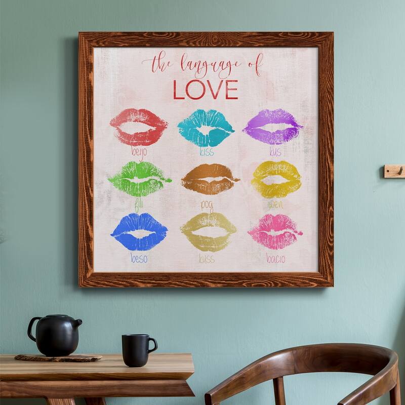 Rainbow Kiss-Premium Framed Canvas - Ready to Hang