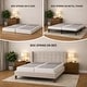 preview thumbnail 31 of 37, Onetan 8-Inch & 4-Inch Wooden Box Spring/Foundation Ideal for Mattress, No Assembly Needed, White.