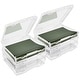 preview thumbnail 1 of 5, Sorbus Set of 6 Wide Hanging File Organizer Bin, Interior 10"x12" Clear Plastic Stackable for Document Storage Clear - File Storage Box - Plastic