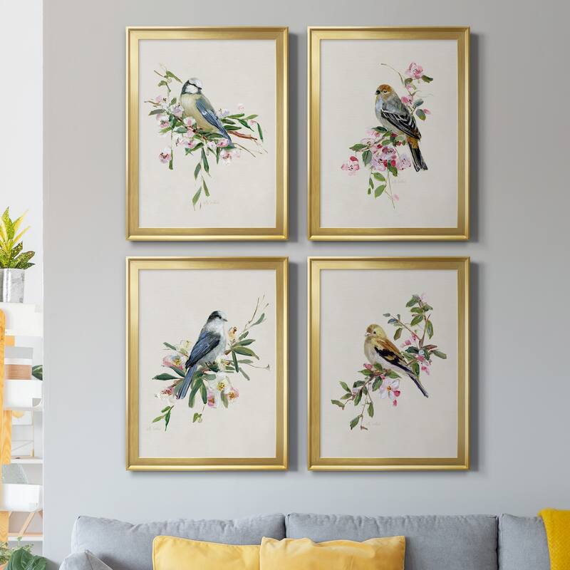 Spring Song Blue Bird Premium Framed Canvas - Ready to Hang - Multi-Color
